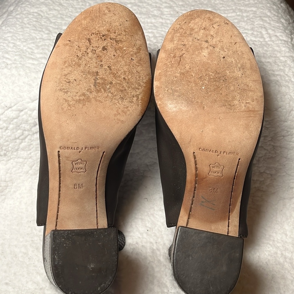 💙Donald Pliner 8M Made in Italy Slingback Block heel.Stretch crepe upper,3” heel - Picture 8 of 9